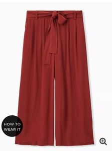 NWT TORRID 6 TIE FRONT CULOTTE